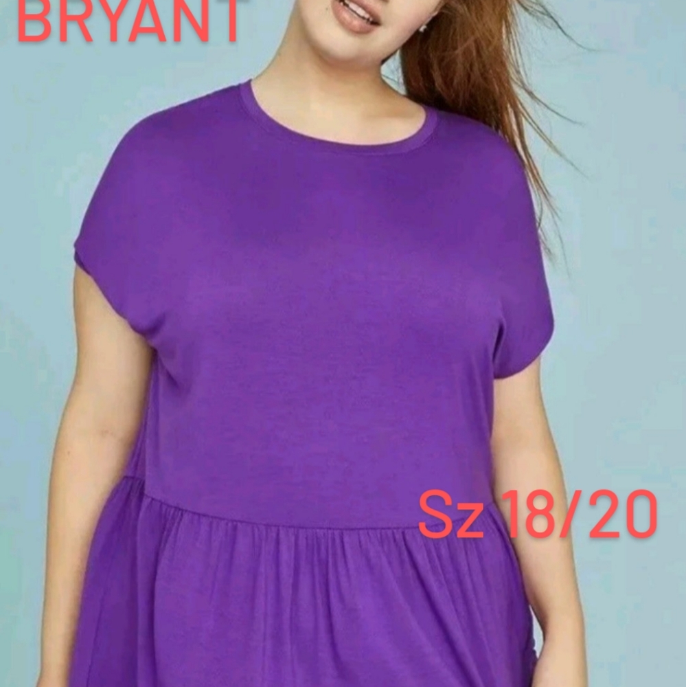 NWOT LANE BRYANT Dolman peplum top- Sz 18/20